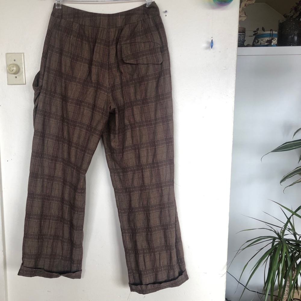 Anthropologie Lilith Plaid Pleated Trouser S/38 - Picture 10 of 14
